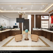 Thiết kế cửa hàng trang sức Bảo Thúy – Hàm Yên, Tuyên Quang